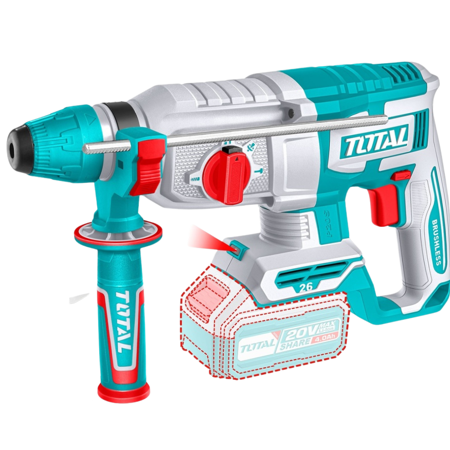 TALADRO ROTOMARTILLO 1" 20V SDS PLUS 2,5