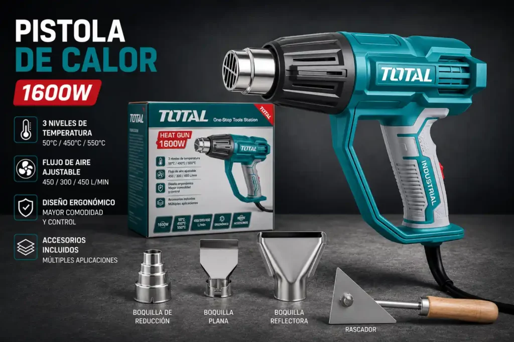 PISTOLA DE CALOR 1600 W